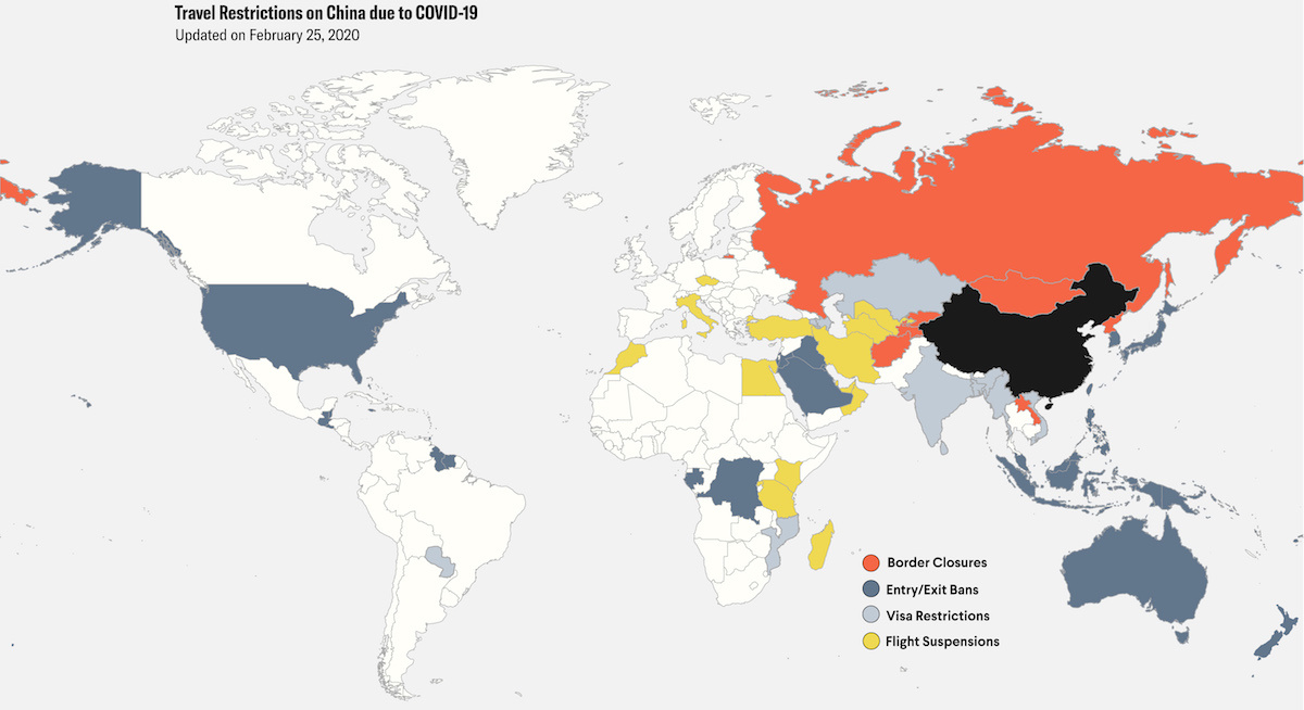 travel restrictions asia